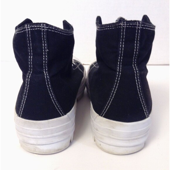 NOBO Y2K Platform Sneakers Wn 11 Black High Top Chunky Lug Sole Grunge Shoes - Picture 9 of 12